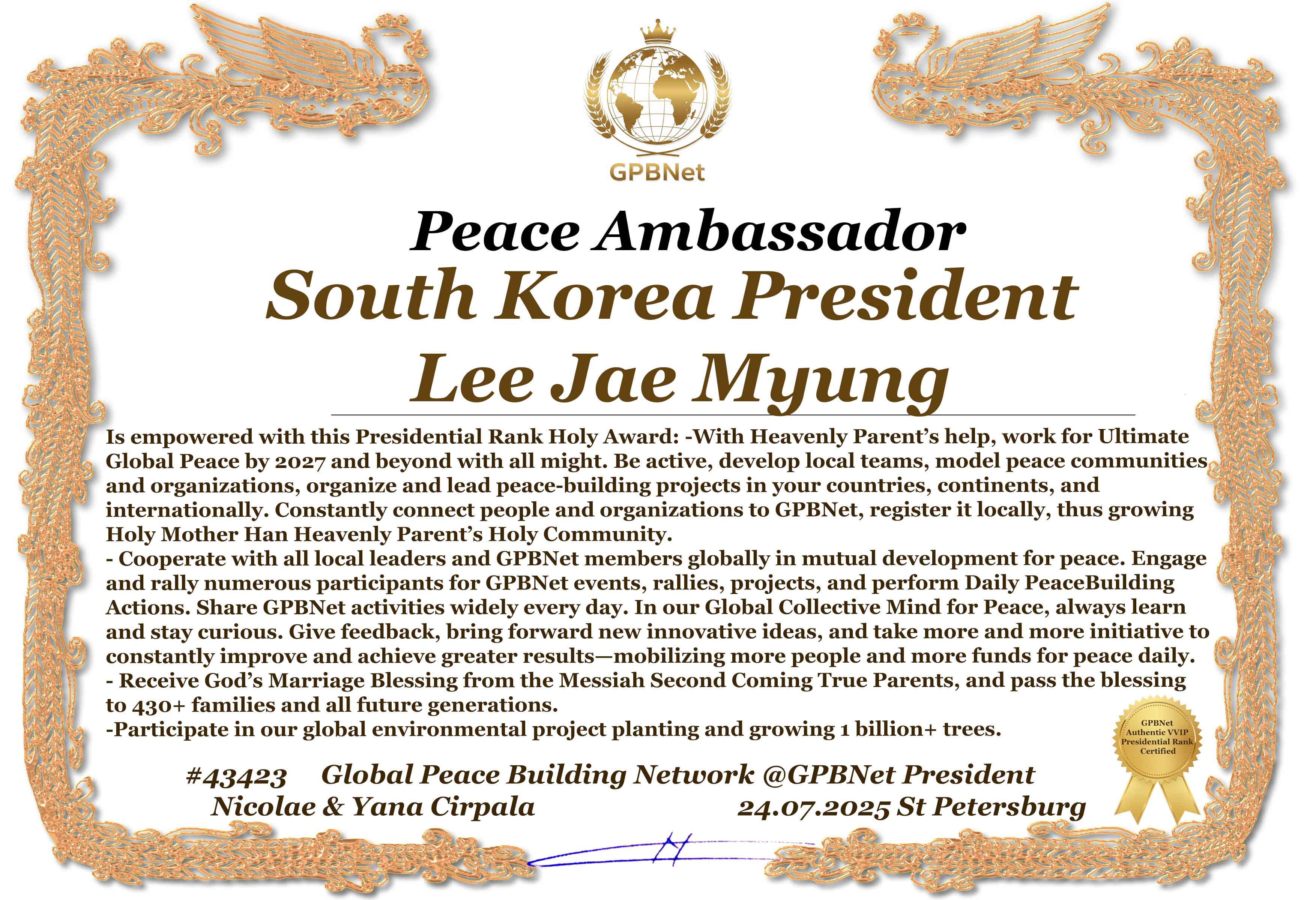 South Korea President Lee Jae Myung