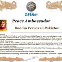 Meet our Global Peace Building team and contact for Cooperation #ForPeace #GPBNet www.ivacademy.net Robina Pervaz in Pakistan