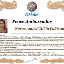 Meet our Global Peace Building team and contact for Cooperation #ForPeace #GPBNet www.ivacademy.net Noras Amjed Gill in Pakistan