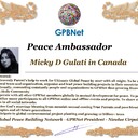 Meet our Global Peace Building team and contact for Cooperation #ForPeace #GPBNet Micky D Gulati in Canada <br />☛ Contact us to Receive Peace Ambassador certificate and work #ForPeace in your area Watsapp +79811308385 -GPBNet - Ultimate Global Peace by 2027 - Subscribe and Share #YoutubeRecommend for Cooperation, to Donate, for consulting, to invite me as Guest Speaker at your online or offline events, to Volunteer, to receive marriage blessing call www.ivacademy.net