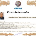 Meet our Global Peace Building team<br />❤ Dandas Adel Karim in Sierra Leone<br />Join Now GPBNet ☛ Contact us to Receive Peace Ambassador certificate and work for peace in your area at www.ivacademy.net<br />Receive help from GPBNet #ForPeace:<br />-Join English for Peace FREE courses to get down language barriers<br />- Contact us to celebrate your country national day #ForPeace<br />- Send monthly your activities reports #ForPeace<br />-Say your Ideas #ForPeace at Next *Global Peace Talks* Show with Nicolae Cirpala to participate<br />All this just contact us WatsApp +7 981 130 83 85<br />*Vision:<br />- Ultimate Global Peace till 2027<br />- Peace in Nigeria, Belarus, Karabah, Yemen, Syria, Palestine Kashmir and all hot spots globally as soon as possible<br />- Healing Oceans and all Environment till 2027<br />- South and North Korea peaceful reunification till 2027<br />-World economy that benefits all nations and people to be set up globally till 2027<br />- All countries to stop weapons production and distribution and begin to invest in peace and in the well-being of humanity till 2027<br />- All families globally to receive God's Marriage Blessing till 2027<br />- Planting and grow 1 billion trees globally till 2027<br />*About Global Peace Building Network #GPBNet founder Nicolae Cirpala Been a writer-global activist for 24 years working daily #ForPeace uniting People and Organizations to finalize Building ultimate World of Peace till 2027 with Global Peace Building Network<br />*Global Peace Building Network GPBNet works in 7 areas where you and every human being could join:<br />1. Leaders Association #ForPeace<br />WatsApp chat.whatsapp.com/IrBEPUbhu7I1iPn0ROJB5B<br />Our Web Network ivacademy.net/en/groups/viewgroup/4-global-peace-b…<br />2 Business, IT, Agriculture, Oceans, Invention, Aero and Cosmos Association for Peace #ForPeace<br />WatsApp chat.whatsapp.com/LIMQ8XY9wGnDEbmK9xX0iN<br />3 Media, Culture and Arts Association for Peace #ForPeace<br />WatsApp chat.whatsapp.com/HJsR7oX5ZzzEJL9I2uG4mz<br />4. Schools, Universities, Education and Academia Association for Peace #ForPeace<br />FB www.facebook.com/ForPeace1<br />5. Youth, Volunteers, Internships, Ecology, Sports, Hobby, Wellness, Travel and Global Village Association for Peace #ForPeace<br />WatsApp chat.whatsapp.com/EHLsWoI8ZJMGxGuq7snRbd<br />Our Web Network ivacademy.net/en/groups/viewgroup/7-volunteer-onli…<br />6 Social Service, Charities, Help Children, Health and Families Association for Peace #ForPeace<br />7 Interfaith, Spirituality, Futurology Association for Peace #ForPeace<br />WatsApp chat.whatsapp.com/Ex39EEkOPnqEPGWzvSq0xK<br />Our Web Network ivacademy.net/en/groups/viewgroup/6-message-to-bil…<br />*We have team in your country contact +7 981 130 83 85 whatsapp to join yours<br />*Became GPBNet Representative in your: -Community -Tribe -Clan -Group -College - University -Location -City OR -Region<br />Send desired representative level to irffmd@gmail.com<br />* Became #GPBNet Member and Work with Us on our Programs as : - Patron: Share your knowledge with us -Trustee: Share your assets and resources with us -Program Coordinator: Share your expertise and management skills with us<br />-Volunteer: Work with us closely<br />chat.whatsapp.com/KfKktTUIXk6Gdawq4cZ09T<br />-Donor: Support us for our Program and Work in collaboration - Adviser: Support us with your knowledge and experience -Management Team: Work with us to manage our office<br />☛ let's become Best Friends,<br />join now global peacemakers team and invite your friends,<br />post comments to my Vital discussions in:<br />Instagram www.instagram.com/MessageToBillions<br />Twitter www.twitter.com/ivacademynet<br />and Youtube www.youtube.com/c/MessageToBillions<br />Download my books www.vacademy.net/en/market/books<br />subscribe, share #MessageToBillions<br />and<br />#ForPeace Cooperation, to Donate, to invite me as Guest Speaker at your online or offline events, to Volunteer, to receive marriage blessing call me +7 981 130 83 85 phone whatsapp