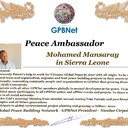 Happy Welcome to our Global Peace by 2027 campaign team and contact for Cooperation #ForPeace #GPBNet Mohamed Mansaray in Sierra Leone<br />☛ Contact us to Receive Peace Ambassador Certificate and work #ForPeace in your area Watsapp +79811308385 –GPBNet Join, Subscribe and Share #YoutubeRecommend for Cooperation, to Donate, for consultation, to invite us as Guest Speakers at your online or offline events, to Volunteer, to receive marriage blessing call www.ivacademy.net