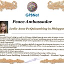 Meet our Global Peace Building team Dumbuya Alie Gibson in Sierra Leone Leslie Anne Po Quisumbing in Phılıppınes