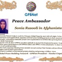 Meet our Global Peace Building team and contact for cooperation Sonia Rasooli in Afghanistan