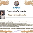 Meet our Global Peace Building team<br />❤  Jaya Verma in India <br />Join Now GPBNet ☛ Contact us to Receive Peace Ambassador certificate and work for peace in your area at www.ivacademy.net<br />Receive help from GPBNet #ForPeace:<br />-Join English for Peace FREE courses to get down language barriers<br />- Contact us to celebrate your country national day #ForPeace<br />- Send monthly your activities reports #ForPeace<br />-Say your Ideas #ForPeace at Next *Global Peace Talks* Show with Nicolae Cirpala to participate<br />All this just contact us WatsApp +7 981 130 83 85<br />*Vision:<br />- Ultimate Global Peace till 2027<br />- Peace in Nigeria, Belarus, Karabah, Yemen, Syria, Palestine Kashmir and all hot spots globally as soon as possible<br />- Healing Oceans and all Environment till 2027<br />- South and North Korea peaceful reunification till 2027<br />-World economy that benefits all nations and people to be set up globally till 2027<br />- All countries to stop weapons production and distribution and begin to invest in peace and in the well-being of humanity till 2027<br />- All families globally to receive God's Marriage Blessing till 2027<br />- Planting and grow 1 billion trees globally till 2027<br />*About Global Peace Building Network #GPBNet founder Nicolae Cirpala Been a writer-global activist for 24 years working daily #ForPeace uniting People and Organizations to finalize Building ultimate World of Peace till 2027 with Global Peace Building Network<br />*Global Peace Building Network GPBNet works in 7 areas where you and every human being could join:<br />1. Leaders Association #ForPeace<br />WatsApp chat.whatsapp.com/IrBEPUbhu7I1iPn0ROJB5B<br />Our Web Network ivacademy.net/en/groups/viewgroup/4-global-peace-b…<br />2 Business, IT, Agriculture, Oceans, Invention, Aero and Cosmos Association for Peace #ForPeace<br />WatsApp chat.whatsapp.com/LIMQ8XY9wGnDEbmK9xX0iN<br />3 Media, Culture and Arts Association for Peace #ForPeace<br />WatsApp chat.whatsapp.com/HJsR7oX5ZzzEJL9I2uG4mz<br />4. Schools, Universities, Education and Academia Association for Peace #ForPeace<br />FB www.facebook.com/ForPeace1<br />5. Youth, Volunteers, Internships, Ecology, Sports, Hobby, Wellness, Travel and Global Village Association for Peace #ForPeace<br />WatsApp chat.whatsapp.com/EHLsWoI8ZJMGxGuq7snRbd<br />Our Web Network ivacademy.net/en/groups/viewgroup/7-volunteer-onli…<br />6 Social Service, Charities, Help Children, Health and Families Association for Peace #ForPeace<br />7 Interfaith, Spirituality, Futurology Association for Peace #ForPeace<br />WatsApp chat.whatsapp.com/Ex39EEkOPnqEPGWzvSq0xK<br />Our Web Network ivacademy.net/en/groups/viewgroup/6-message-to-bil…<br />*We have team in your country contact +7 981 130 83 85 whatsapp to join yours<br />*Became GPBNet Representative in your: -Community -Tribe -Clan -Group -College - University -Location -City OR -Region<br />Send desired representative level to irffmd@gmail.com<br />* Became #GPBNet Member and Work with Us on our Programs as : - Patron: Share your knowledge with us -Trustee: Share your assets and resources with us -Program Coordinator: Share your expertise and management skills with us<br />-Volunteer: Work with us closely<br />chat.whatsapp.com/KfKktTUIXk6Gdawq4cZ09T<br />-Donor: Support us for our Program and Work in collaboration - Adviser: Support us with your knowledge and experience -Management Team: Work with us to manage our office<br />☛ let's become Best Friends,<br />join now global peacemakers team and invite your friends,<br />post comments to my Vital discussions in:<br />Instagram www.instagram.com/MessageToBillions<br />Twitter www.twitter.com/ivacademynet<br />and Youtube www.youtube.com/c/MessageToBillions<br />Download my books www.vacademy.net/en/market/books<br />subscribe, share #MessageToBillions<br />and<br />#ForPeace Cooperation, to Donate, to invite me as Guest Speaker at your online or offline events, to Volunteer, to receive marriage blessing call me +7 981 130 83 85 phone whatsap