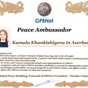 Meet our Global Peace Building team<br />❤Kamala Khankishieva in Azerbaijan<br />Join Now GPBNet ☛ Contact us to Receive Peace Ambassador certificate and work for peace in your area at www.ivacademy.net<br />Receive help from GPBNet #ForPeace:<br />-Join English for Peace FREE courses to get down language barriers<br />- Contact us to celebrate your country national day #ForPeace<br />- Send monthly your activities reports #ForPeace<br />-Say your Ideas #ForPeace at Next *Global Peace Talks* Show with Nicolae Cirpala to participate<br />All this just contact us WatsApp +7 981 130 83 85<br />*Vision:<br />- Ultimate Global Peace till 2027<br />- Peace in Nigeria, Belarus, Karabah, Yemen, Syria, Palestine Kashmir and all hot spots globally as soon as possible<br />- Healing Oceans and all Environment till 2027<br />- South and North Korea peaceful reunification till 2027<br />-World economy that benefits all nations and people to be set up globally till 2027<br />- All countries to stop weapons production and distribution and begin to invest in peace and in the well-being of humanity till 2027<br />- All families globally to receive God's Marriage Blessing till 2027<br />- Planting and grow 1 billion trees globally till 2027<br />*About Global Peace Building Network #GPBNet founder Nicolae Cirpala Been a writer-global activist for 24 years working daily #ForPeace uniting People and Organizations to finalize Building ultimate World of Peace till 2027 with Global Peace Building Network<br />*Global Peace Building Network GPBNet works in 7 areas where you and every human being could join:<br />1. Leaders Association #ForPeace<br />WatsApp chat.whatsapp.com/IrBEPUbhu7I1iPn0ROJB5B<br />Our Web Network ivacademy.net/en/groups/viewgroup/4-global-peace-b…<br />2 Business, IT, Agriculture, Oceans, Invention, Aero and Cosmos Association for Peace #ForPeace<br />WatsApp chat.whatsapp.com/LIMQ8XY9wGnDEbmK9xX0iN<br />3 Media, Culture and Arts Association for Peace #ForPeace<br />WatsApp chat.whatsapp.com/HJsR7oX5ZzzEJL9I2uG4mz<br />4. Schools, Universities, Education and Academia Association for Peace #ForPeace<br />FB www.facebook.com/ForPeace1<br />5. Youth, Volunteers, Internships, Ecology, Sports, Hobby, Wellness, Travel and Global Village Association for Peace #ForPeace<br />WatsApp chat.whatsapp.com/EHLsWoI8ZJMGxGuq7snRbd<br />Our Web Network ivacademy.net/en/groups/viewgroup/7-volunteer-onli…<br />6 Social Service, Charities, Help Children, Health and Families Association for Peace #ForPeace<br />7 Interfaith, Spirituality, Futurology Association for Peace #ForPeace<br />WatsApp chat.whatsapp.com/Ex39EEkOPnqEPGWzvSq0xK<br />Our Web Network ivacademy.net/en/groups/viewgroup/6-message-to-bil…<br />*We have team in your country contact +7 981 130 83 85 whatsapp to join yours<br />*Became GPBNet Representative in your: -Community -Tribe -Clan -Group -College - University -Location -City OR -Region<br />Send desired representative level to irffmd@gmail.com<br />* Became #GPBNet Member and Work with Us on our Programs as : - Patron: Share your knowledge with us -Trustee: Share your assets and resources with us -Program Coordinator: Share your expertise and management skills with us<br />-Volunteer: Work with us closely<br />chat.whatsapp.com/KfKktTUIXk6Gdawq4cZ09T<br />-Donor: Support us for our Program and Work in collaboration - Adviser: Support us with your knowledge and experience -Management Team: Work with us to manage our office<br />☛ let's become Best Friends,<br />join now global peacemakers team and invite your friends,<br />post comments to my Vital discussions in:<br />Instagram www.instagram.com/MessageToBillions<br />Twitter www.twitter.com/ivacademynet<br />and Youtube www.youtube.com/c/MessageToBillions<br />Download my books www.vacademy.net/en/market/books<br />subscribe, share #MessageToBillions<br />and<br />#ForPeace Cooperation, to Donate, to invite me as Guest Speaker at your online or offline events, to Volunteer, to receive marriage blessing call me +7 981 130 83 85 phone whatsap