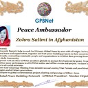 Meet our Global Peace Building team and contact for now Cooperation #ForPeace #GPBNet Zohra Salimi in Afghanistan