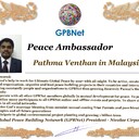 Meet our Global Peace Building team<br />❤  Pathma Venthan in Malaysia<br />Join Now GPBNet ☛ Contact us to Receive Peace Ambassador certificate and work for peace in your area at www.ivacademy.net<br />Receive help from GPBNet #ForPeace:<br />-Join English for Peace FREE courses to get down language barriers<br />- Contact us to celebrate your country national day #ForPeace<br />- Send monthly your activities reports #ForPeace<br />-Say your Ideas #ForPeace at Next *Global Peace Talks* Show with Nicolae Cirpala to participate<br />All this just contact us WatsApp +7 981 130 83 85<br />*Vision:<br />- Ultimate Global Peace till 2027<br />- Peace in Nigeria, Belarus, Karabah, Yemen, Syria, Palestine Kashmir and all hot spots globally as soon as possible<br />- Healing Oceans and all Environment till 2027<br />- South and North Korea peaceful reunification till 2027<br />-World economy that benefits all nations and people to be set up globally till 2027<br />- All countries to stop weapons production and distribution and begin to invest in peace and in the well-being of humanity till 2027<br />- All families globally to receive God's Marriage Blessing till 2027<br />- Planting and grow 1 billion trees globally till 2027<br />*About Global Peace Building Network #GPBNet founder Nicolae Cirpala Been a writer-global activist for 24 years working daily #ForPeace uniting People and Organizations to finalize Building ultimate World of Peace till 2027 with Global Peace Building Network<br />*Global Peace Building Network GPBNet works in 7 areas where you and every human being could join:<br />1. Leaders Association #ForPeace<br />WatsApp chat.whatsapp.com/IrBEPUbhu7I1iPn0ROJB5B<br />Our Web Network ivacademy.net/en/groups/viewgroup/4-global-peace-b…<br />2 Business, IT, Agriculture, Oceans, Invention, Aero and Cosmos Association for Peace #ForPeace<br />WatsApp chat.whatsapp.com/LIMQ8XY9wGnDEbmK9xX0iN<br />3 Media, Culture and Arts Association for Peace #ForPeace<br />WatsApp chat.whatsapp.com/HJsR7oX5ZzzEJL9I2uG4mz<br />4. Schools, Universities, Education and Academia Association for Peace #ForPeace<br />FB www.facebook.com/ForPeace1<br />5. Youth, Volunteers, Internships, Ecology, Sports, Hobby, Wellness, Travel and Global Village Association for Peace #ForPeace<br />WatsApp chat.whatsapp.com/EHLsWoI8ZJMGxGuq7snRbd<br />Our Web Network ivacademy.net/en/groups/viewgroup/7-volunteer-onli…<br />6 Social Service, Charities, Help Children, Health and Families Association for Peace #ForPeace<br />7 Interfaith, Spirituality, Futurology Association for Peace #ForPeace<br />WatsApp chat.whatsapp.com/Ex39EEkOPnqEPGWzvSq0xK<br />Our Web Network ivacademy.net/en/groups/viewgroup/6-message-to-bil…<br />*We have team in your country contact +7 981 130 83 85 whatsapp to join yours<br />*Became GPBNet Representative in your: -Community -Tribe -Clan -Group -College - University -Location -City OR -Region<br />Send desired representative level to irffmd@gmail.com<br />* Became #GPBNet Member and Work with Us on our Programs as : - Patron: Share your knowledge with us -Trustee: Share your assets and resources with us -Program Coordinator: Share your expertise and management skills with us<br />-Volunteer: Work with us closely<br />chat.whatsapp.com/KfKktTUIXk6Gdawq4cZ09T<br />-Donor: Support us for our Program and Work in collaboration - Adviser: Support us with your knowledge and experience -Management Team: Work with us to manage our office<br />☛ let's become Best Friends,<br />join now global peacemakers team and invite your friends,<br />post comments to my Vital discussions in:<br />Instagram www.instagram.com/MessageToBillions<br />Twitter www.twitter.com/ivacademynet<br />and Youtube www.youtube.com/c/MessageToBillions<br />Download my books www.vacademy.net/en/market/books<br />subscribe, share #MessageToBillions<br />and<br />#ForPeace Cooperation, to Donate, to invite me as Guest Speaker at your online or offline events, to Volunteer, to receive marriage blessing call me +7 981 130 83 85 phone whatsap