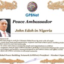 Meet our Global Peace Building team<br />❤  John Edoh in Nigeria<br />Join Now GPBNet ☛ Contact us to Receive Peace Ambassador certificate and work for peace in your area at www.ivacademy.net<br />Receive help from GPBNet #ForPeace:<br />-Join English for Peace FREE courses to get down language barriers<br />- Contact us to celebrate your country national day #ForPeace<br />- Send monthly your activities reports #ForPeace<br />-Say your Ideas #ForPeace at Next *Global Peace Talks* Show with Nicolae Cirpala to participate<br />All this just contact us WatsApp +7 981 130 83 85<br />*Vision:<br />- Ultimate Global Peace till 2027<br />- Peace in Nigeria, Belarus, Karabah, Yemen, Syria, Palestine Kashmir and all hot spots globally as soon as possible<br />- Healing Oceans and all Environment till 2027<br />- South and North Korea peaceful reunification till 2027<br />-World economy that benefits all nations and people to be set up globally till 2027<br />- All countries to stop weapons production and distribution and begin to invest in peace and in the well-being of humanity till 2027<br />- All families globally to receive God's Marriage Blessing till 2027<br />- Planting and grow 1 billion trees globally till 2027<br />*About Global Peace Building Network #GPBNet founder Nicolae Cirpala Been a writer-global activist for 24 years working daily #ForPeace uniting People and Organizations to finalize Building ultimate World of Peace till 2027 with Global Peace Building Network<br />*Global Peace Building Network GPBNet works in 7 areas where you and every human being could join:<br />1. Leaders Association #ForPeace<br />WatsApp chat.whatsapp.com/IrBEPUbhu7I1iPn0ROJB5B<br />Our Web Network ivacademy.net/en/groups/viewgroup/4-global-peace-b…<br />2 Business, IT, Agriculture, Oceans, Invention, Aero and Cosmos Association for Peace #ForPeace<br />WatsApp chat.whatsapp.com/LIMQ8XY9wGnDEbmK9xX0iN<br />3 Media, Culture and Arts Association for Peace #ForPeace<br />WatsApp chat.whatsapp.com/HJsR7oX5ZzzEJL9I2uG4mz<br />4. Schools, Universities, Education and Academia Association for Peace #ForPeace<br />FB www.facebook.com/ForPeace1<br />5. Youth, Volunteers, Internships, Ecology, Sports, Hobby, Wellness, Travel and Global Village Association for Peace #ForPeace<br />WatsApp chat.whatsapp.com/EHLsWoI8ZJMGxGuq7snRbd<br />Our Web Network ivacademy.net/en/groups/viewgroup/7-volunteer-onli…<br />6 Social Service, Charities, Help Children, Health and Families Association for Peace #ForPeace<br />7 Interfaith, Spirituality, Futurology Association for Peace #ForPeace<br />WatsApp chat.whatsapp.com/Ex39EEkOPnqEPGWzvSq0xK<br />Our Web Network ivacademy.net/en/groups/viewgroup/6-message-to-bil…<br />*We have team in your country contact +7 981 130 83 85 whatsapp to join yours<br />*Became GPBNet Representative in your: -Community -Tribe -Clan -Group -College - University -Location -City OR -Region<br />Send desired representative level to irffmd@gmail.com<br />* Became #GPBNet Member and Work with Us on our Programs as : - Patron: Share your knowledge with us -Trustee: Share your assets and resources with us -Program Coordinator: Share your expertise and management skills with us<br />-Volunteer: Work with us closely<br />chat.whatsapp.com/KfKktTUIXk6Gdawq4cZ09T<br />-Donor: Support us for our Program and Work in collaboration - Adviser: Support us with your knowledge and experience -Management Team: Work with us to manage our office<br />☛ let's become Best Friends,<br />join now global peacemakers team and invite your friends,<br />post comments to my Vital discussions in:<br />Instagram www.instagram.com/MessageToBillions<br />Twitter www.twitter.com/ivacademynet<br />and Youtube www.youtube.com/c/MessageToBillions<br />Download my books www.vacademy.net/en/market/books<br />subscribe, share #MessageToBillions<br />and<br />#ForPeace Cooperation, to Donate, to invite me as Guest Speaker at your online or offline events, to Volunteer, to receive marriage blessing call me +7 981 130 83 85 phone whatsap