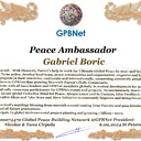 Gabriel Boric with our Presidential rank Award Congratulations GLOBAL PEACE AMBASSADOR GPBNet <br />Enjoy print Award and share your selfie with it in all social networks, friends and colleague, media, up to presidents<br />📣 Keep lead the World by SHARING our Daily GPBNet Global Peace Link Drive for Ultimate Global Peace Building #MessageToBillions as we are<br />ONLY ORGANIZATION BUILDING ULTIMATE PEACE RIGHT NOW NETWORKING ALL 8B+ people and all organizations in mutual prosperity cooperation to encounter living God's work in Messiah Second Coming Marathon rally to finish Ultimate Global #Peace2024 - 2027<br /><br />🎁 Enjoy PAY IT FORWARD by Awarding 430+ Leaders in your area with our peace ambassadors awards thus growing your peace team and building model peace communities for lastig peace at your place.<br /><br />Feel free to send a gratitude donation for Global Peace Fund 1000$+ for Award https://1gpb.net/en/donate<br /><br />Join WhatsApp https://chat.whatsapp.com/Evdm0sCM5lG5wbgYGH0Ngz<br /><br />🌐 Yours Pr. Nicolae Cirpala +79811308385 Whatsapp me @GPBNet 🤝