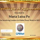 Meet our Global Peace Building team and contact for Cooperation #ForPeace #GPBNet Maria Luisa Po <br />☛ Contact us to Receive Peace Ambassador certificate and work #ForPeace in your area Watsapp +79811308385 -GPBNet - Ultimate Global Peace by 2027 - Subscribe and Share #YoutubeRecommend for Cooperation, to Donate, for consulting, to invite me as Guest Speaker at your online or offline events, to Volunteer, to receive marriage blessing call www.ivacademy.net