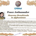 Meet our Global Peace Building team and contact for cooperation GPBNet Masoma Monshizada in Afghanistan