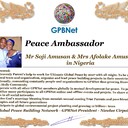 Meet our Global Peace Building team Mr Soji Amusan & Mrs Afolake Amusan couple in Nigeria